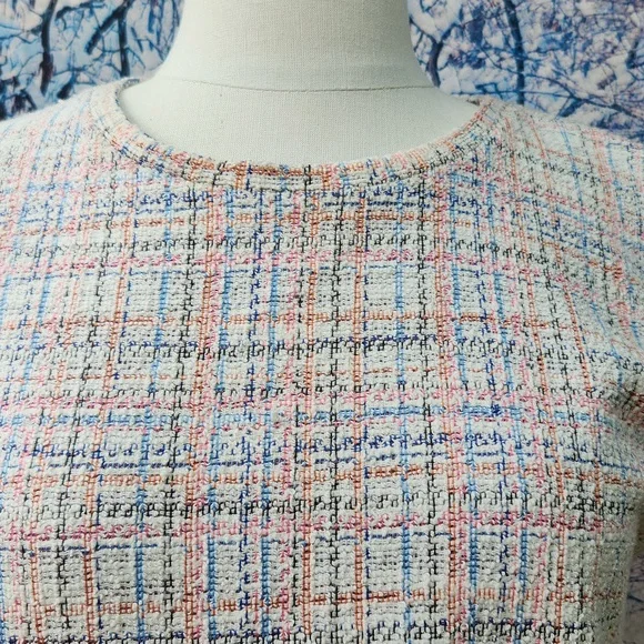 ZARA  multi coloured knit mini dress with fringe. - Picture 3 of 5